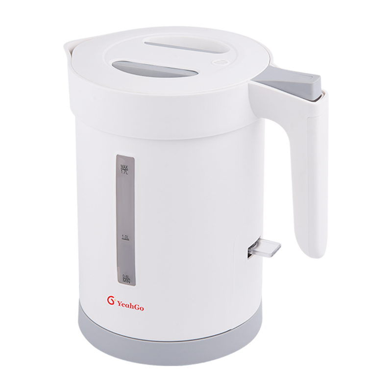 1.7L Anti-tip Food-grade PP Kettle with Exposed Stainless Steel Heating Tube