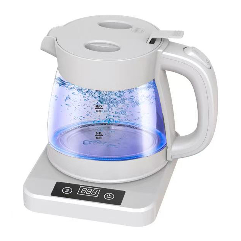 Glass anti-tip electric kettle teperature display