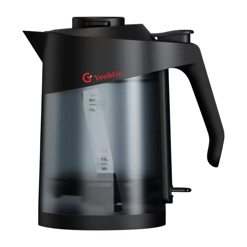 Matte 1.0L Anti-tip Food-grade PP Electric Kettle with ergonomic handle